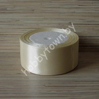 Лента атласная однотонная, ширина 40мм, (цв. айвори 083)