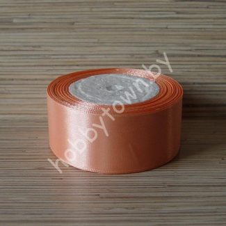 Лента атласная однотонная, ширина 40мм, (цв. тёмно-персиковый 088)