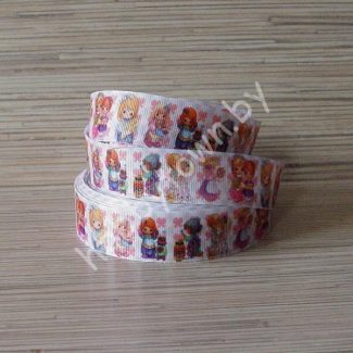 Лента репсовая 25 мм "Дети" 1м