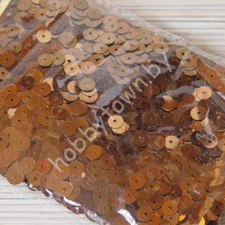 Пайетки круглые 6 мм (цв. медь) 5гр.