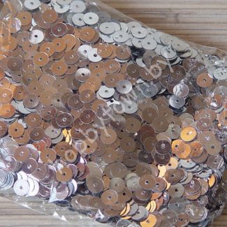 Пайетки круглые 6 мм (цв. серебро) 5гр.