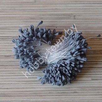 Тычинки матовые 2-3 мм (цв. серо-синий) 50 нитей