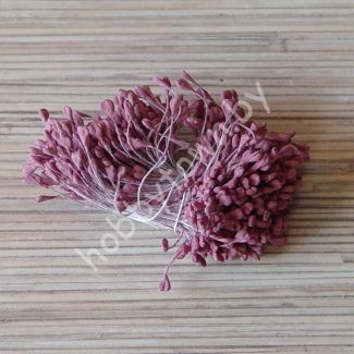 Тычинки матовые 2-3 мм (цв. тёмно-сиреневый) 50 нитей