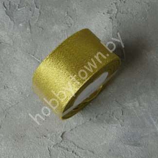 Лента-парча, ширина 50 мм,(цв.золото) 1 м