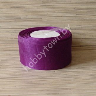 Лента органза 50 мм (цв.фиолетовый) 1 метр