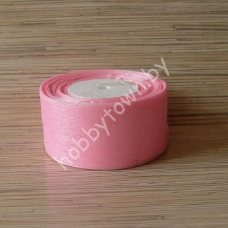 Лента органза 50 мм (цв.розовый) 1 метр