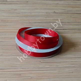 Лента репсовая, ширина 12 мм, (цв. бордовый 260) 1 метр