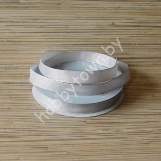 Лента репсовая, ширина 12 мм, (цв. св. серый 007) 1 метр