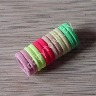 Набор бесшовных резинок для волос 4 см (цв.ассорти-1 ) 12 шт.