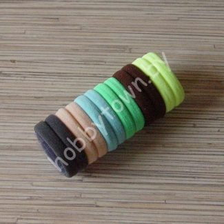 Набор бесшовных резинок для волос 4 см (цв.ассорти-6 ) 12 шт.