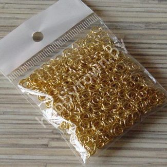 Кольцо соединительное 5 мм (цв. золото) 50 шт.