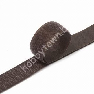 Лента контактная "липучка" пришивная 20 мм (цв.коричневый) 50 см (пара)