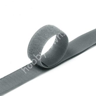 Лента контактная "липучка" пришивная 20 мм (цв.серый) 50 см (пара)