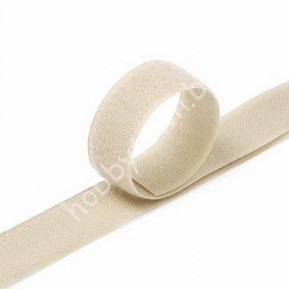 Лента контактная "липучка" пришивная 20 мм (цв.св-бежевый) 50 см (пара)