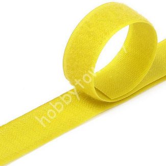 Лента контактная "липучка" пришивная 20 мм (цв.жёлтый) 50 см (пара)