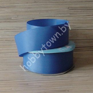 Лента репсовая, ширина 38 мм, (цв. ярко-синий 366) 1 метр