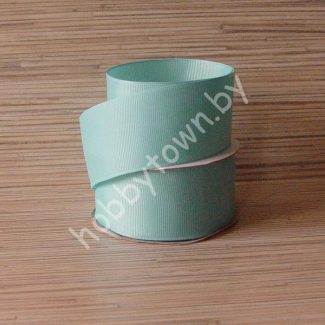 Лента репсовая, ширина 40 мм, (цв. аквамарин 222) 1 метр