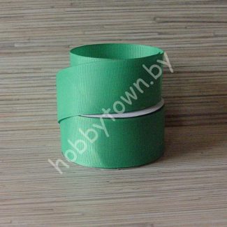 Лента репсовая, ширина 50 мм, (цв. зелёный 19) 1 метр