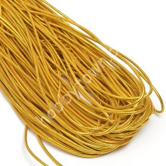 Резинка шляпная (шнур круглый) 2,0 мм (цв.золото) 1 м