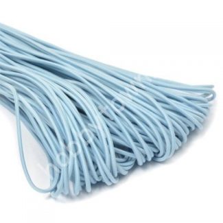 Резинка шляпная (шнур круглый) 3,0 мм (цв.голубой) 1 м