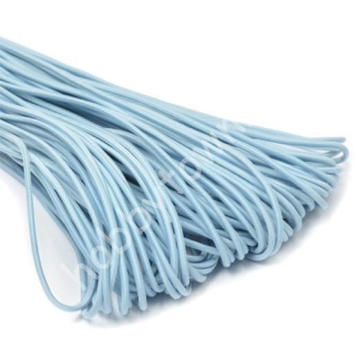 Резинка шляпная (шнур круглый) 3,0 мм (цв.голубой) 1 м