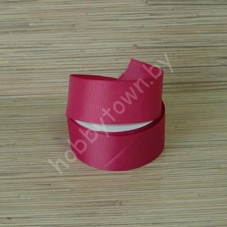 Лента репсовая, ширина 40 мм, (цв. фуксия 28) 1 метр