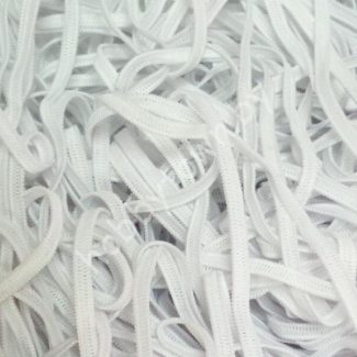 Тесьма эластичная (резинка бельевая) 4 мм (цв. белый) 1 м