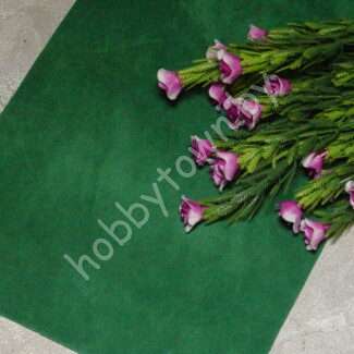 Замша искусственная двухсторонняя (цв. зелёный 42)