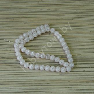 Бусины Сахарный кварц круглые 8 мм (цв.св-розовый) 1шт.