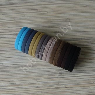 Набор бесшовных резинок для волос 4 см (цв.ассорти-1 ) 16 шт.