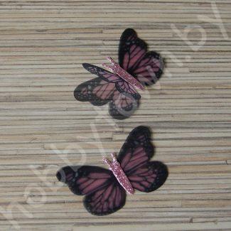 Бабочка шифоновая двухслойная 56 мм (цв. 13) 1шт.