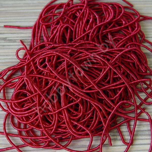 Канитель гладкая, мягкая, глянцевая 1,0 мм (цв. индийский красный) 5 гр.