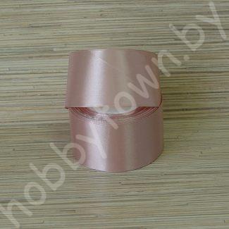 Лента атласная 50 мм (цв. дымчато-розовый 107 ) 1 метр