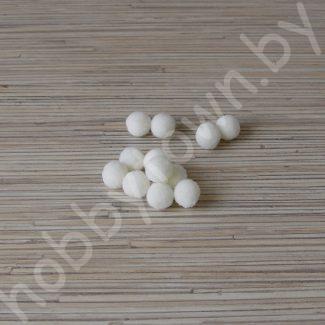 Помпоны Premium 1,5 см (цв. айвори) 10 шт.