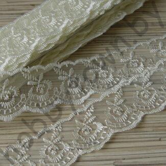 Кружево "Яблочко" 40 мм (цв. кремовый ) 1 м