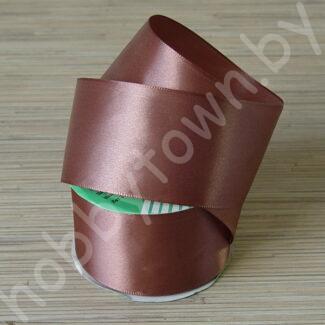 Лента атласная 50 мм (цв. грязно-розовый 3123) 1 метр