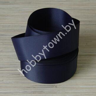 Лента репсовая, ширина 40 мм, (цв. тёмно-синий 120) 1 метр