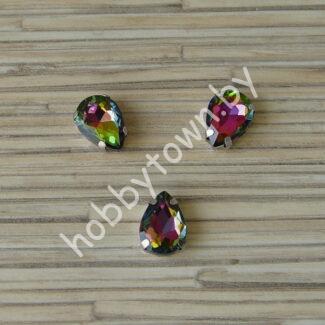 Стразы пришивные Капелька 14 мм (цв. хамелеон 24) 1 шт.