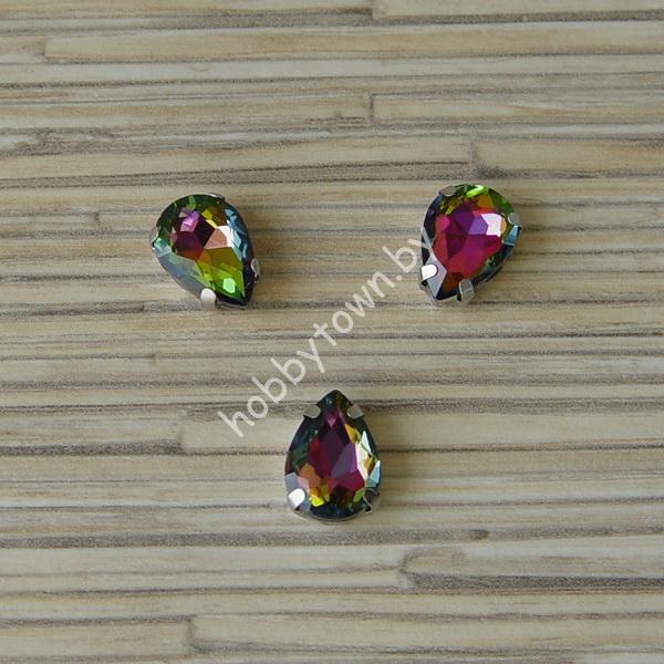 Стразы пришивные Капелька 14 мм (цв. хамелеон 24) 1 шт.