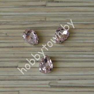 Стразы пришивные Капелька 14 мм (цв. светло-розовый 20) 1 шт.