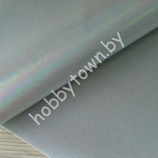 Кожзам текстурный (цв. серебро)