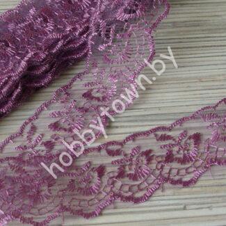 Кружево "Яблочко" 40 мм (цв. вишнёвая пенка 102 ) 1 м