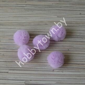 Помпон из фатина 25 мм (цв. сиреневый) 1 шт.