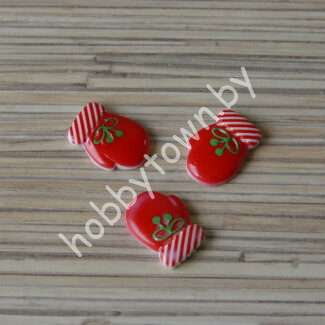 Кабошон акриловый Варежка 20x15 мм 1шт.