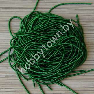 Канитель мягкая, фигурная, матовый 2,0 мм (цв. дартмутский зелёный) 5 гр.