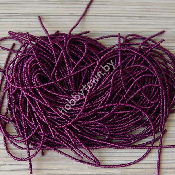 Канитель мягкая, фигурная, матовый 2,0 мм (цв. фиолетовый) 5 гр.