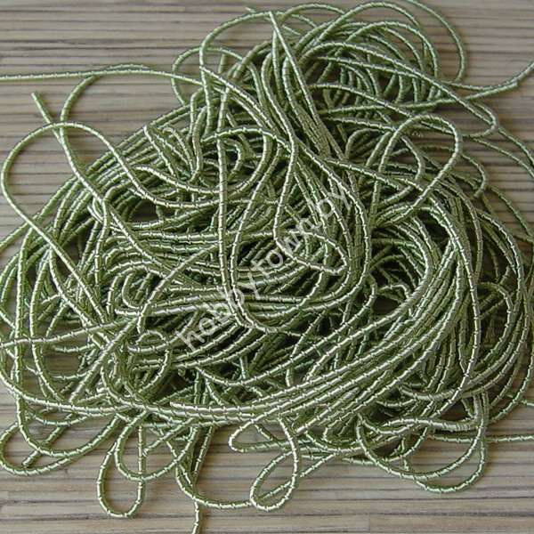 Канитель мягкая, фигурная, матовый 2,0 мм (цв. салатовый) 5 гр.