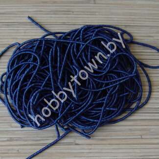 Канитель мягкая, фигурная, матовый 2,0 мм (цв. тёмно-синий) 5 гр.