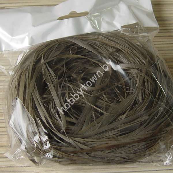 Лыко чесаное цветное 30 г ± 5 г (цв. серый)