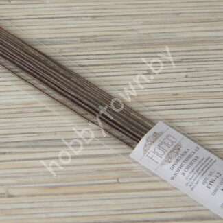 Проволока флористическая в оплётке 1.2 мм 40 см (цв.коричневый) 12 шт.